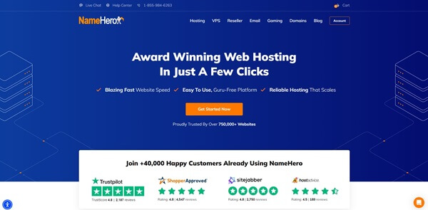 استضافة NameHero افضل استضافة cPanel